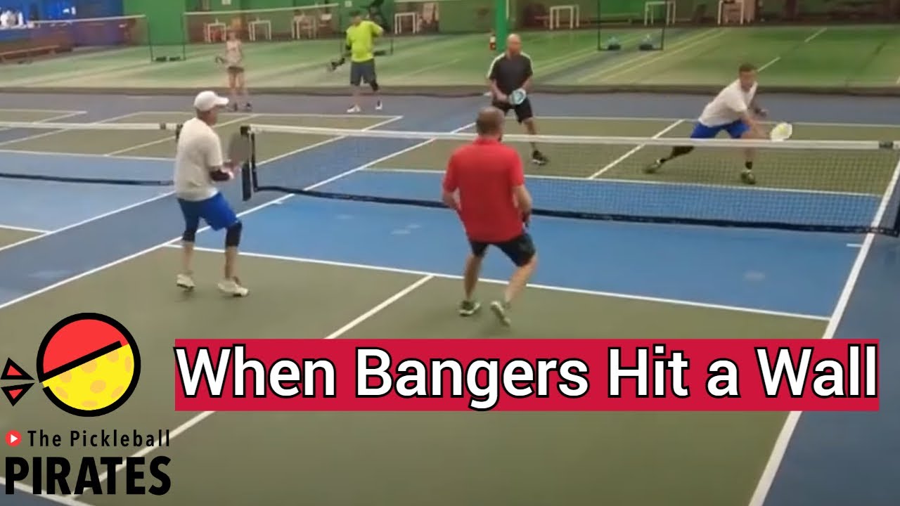 When bangers hit a wall, Pickleball Men's Doubles 4.0+ in 2 games YouTube