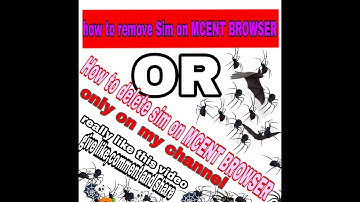 How to remove sim number in mcent browser!!!!!!!!!!!👍