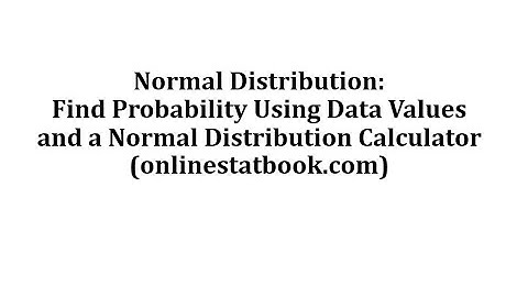 Normal Distribution: Find Prob Given Data Values Using a Free Online Calculator (onlinestatbook.com)