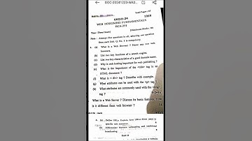 Web designing Fundamentals BCA 👍 kuk University previous year question paper