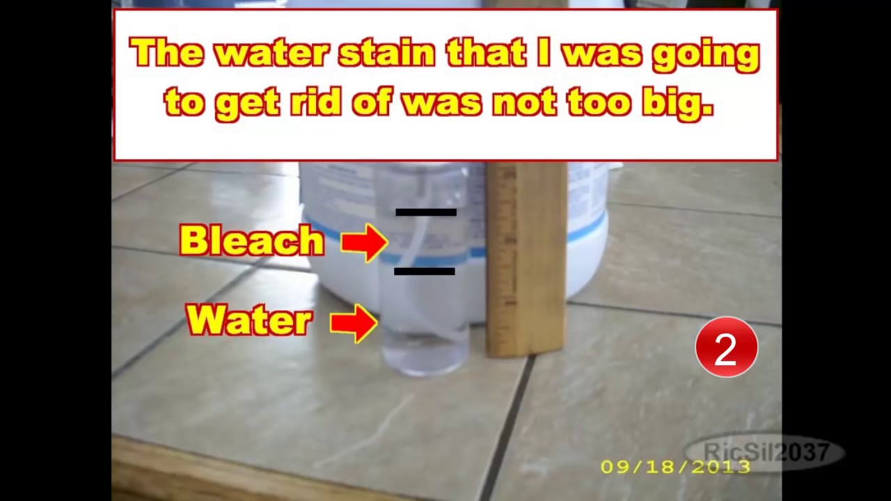 How To Get Rid Of Water Stains On The Ceiling Youtube