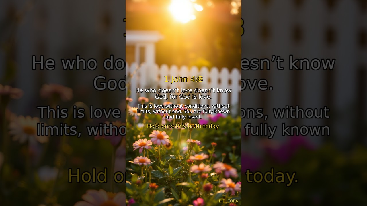 God's Word: 1 John 4:8 | Love