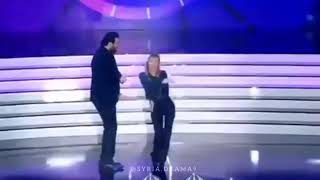 رقصة باميلا الكيك وباسم ياخور على اغنية مافيا😎في برنامج اكلناها