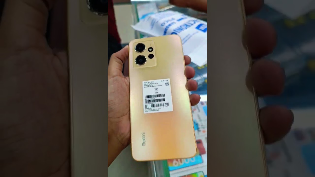 Redmi note 12 Sunrise gold colour 