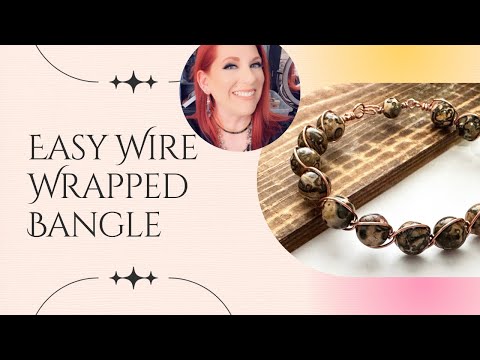 Wire Wrapped Bead Bangle Tutorial / The Beading Gem