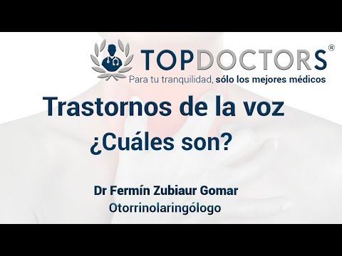 Alteraciones de la voz – Dr. Fermín Zubiaur Gomar