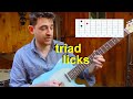 Learn triads licks