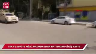 تركيا شاهد  ترحيب مواطنين أتراك بالجيش الوطني السوري خلال مروره من داخل الأراضي التركية باتجاه شرق