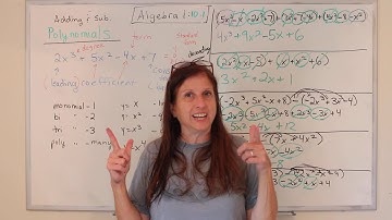 Algebra 1: Adding and Subtracting Polynomials (10.1)
