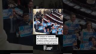 "47 abejas en defensa de Colombia": el símbolo con el que el uribismo llegó al Congreso