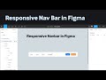 Responsive navigation bar in figma  how to design auto layout navbar