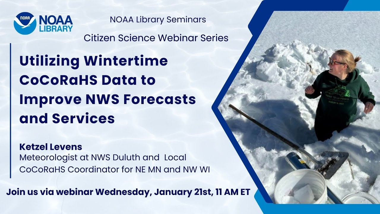 Использование данных CoCoRaHS за зимний период для улучшения прогнозов и услуг Национальной метео...
