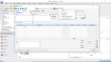 How to create Sales Order in Axolon ERP