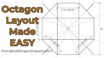 Easy Ways to Lay Out a Perfect Octagon For a Small Building or Shed Part 1