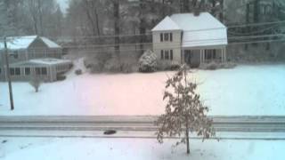 New Hampshire Snow Timelapse - Nov.26, 2014