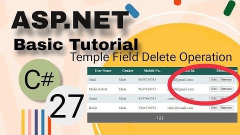 Gridview Template Field in Asp.net | Crud Operation |  Grid View Delete | Asp.Net full Tutorial