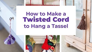 How to Make a Twisted Cord to Hang a Tassel   1080