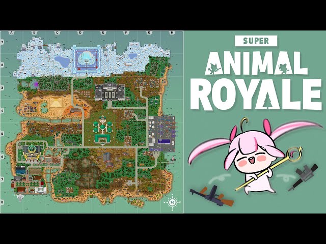 【Super Animal Royale🌸🌙】 동물 배그!! 動物のPUBG！！のサムネイル