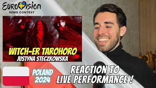 LIVE PERFORMANCE REACTION! 🇵🇱 Justyna Steczkowska - WITCH-ER Tarohoro | POLAND Eurovision 2024?