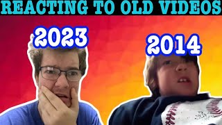 REACTING TO MY OLD YOUTUBE VIDEOS?!?!?!?! (CRINGE)