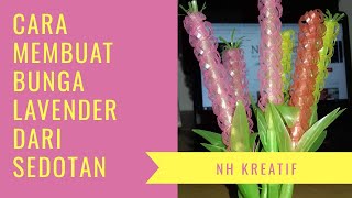 Cara Membuat Bunga Lavender Dari Sedotan How To Make Lavender Flowers From A Straw
