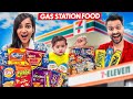 EATING Only GAS STATION FOOD FOR 24 HOURS!! 🤮