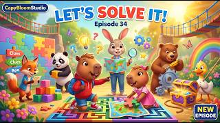 Episode 34 | Solving Problems Together | Kids Cartoon | CapyBloomStudio