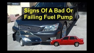 Bad fuel pump. How to tell if your car has a bad, weak, or failing fuel pump, Top 5 symptoms. - VOTD