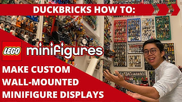How To Build Custom Minifigure Wall Mounted Frames!