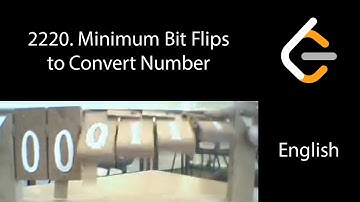 2220. Minimum Bit Flips to Convert Number | O(1) time + O(1) space | Bit Manipulation | English