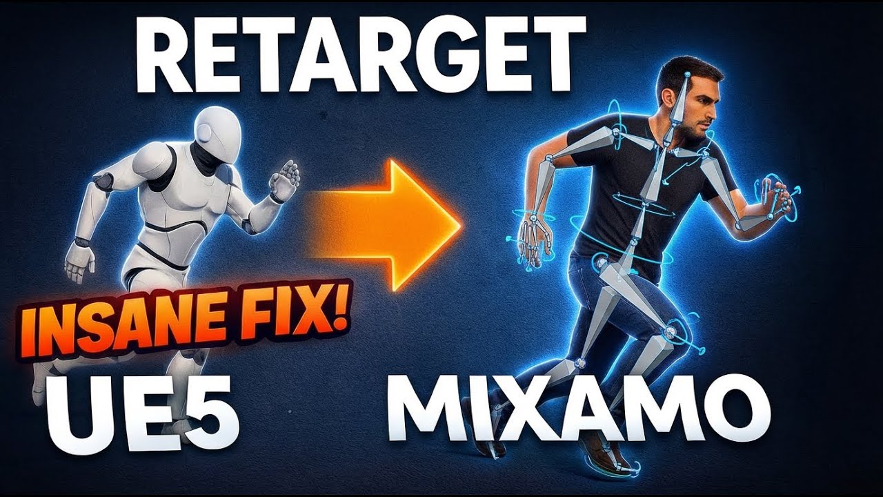 Retargeting From Mannequin UE5 to Mixamo Characters