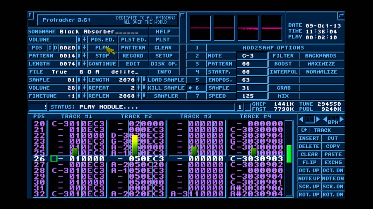 GitHub - NardJ/ModTrack-for-Python: Player of mod files and inline  track-data (old Amiga music format) coded in Python.