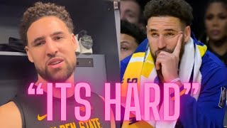 Klay Thompson Talks About Being Benched And Not Closing Behind Young Guys | Warriors Vs Nets