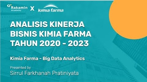 Final Project Based Internship Rakamin X Kimia Farma | Big Data Analytics