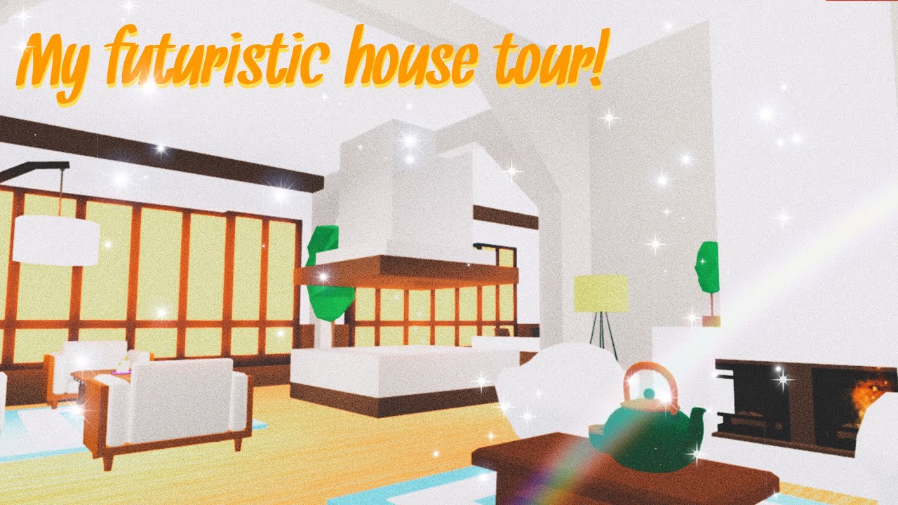 My Aesthetic Futuristic House Tour Adopt Me Roblox Vol 1 Youtube