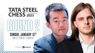 Tata Steel Chess 2023 | Round 2 | Peter Svidler &amp; Laurent Fressinet commentate