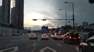 ASMR South Korea Driving Video-From Samsong, Goyang-si to Singil Station 2020.04.21