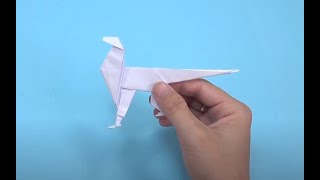 Gấp con chó sói bằng giấy - Cách gấp giấy origami
