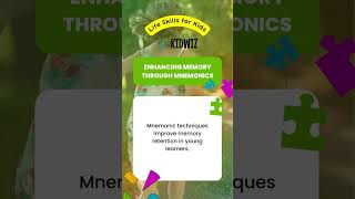 Enhancing Memory through Mnemonics 🧠 Mnemonic techniques improve memory retention in young learn...