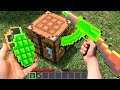 Minecraft in Real Life POV But It&#39;s ULTRA REALISTIC CRAFTING EMERALD GUN | RTX Animation 創世神第一人稱真人版