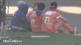 130903 62 × EXO 엑소 Baekhyun Suho Luhan ZEA Heecheol   Sehun Henry @ Idol Star Championship 아육대 運動会