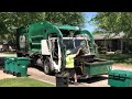 Waste Management Garbage Trucks- Mack LEs In Hampshire