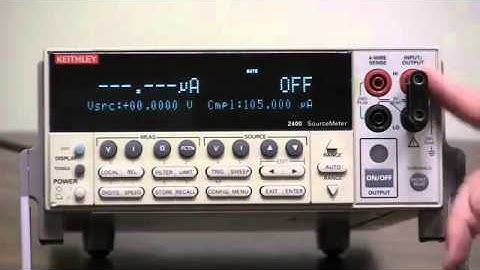 How To Confgure Local Remote Sense - Keithley Instruments 2400 Series
