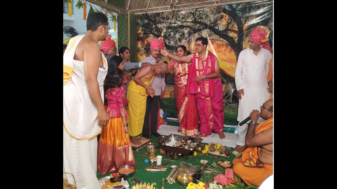 Vedic, Traditional, Madhwa Brahmin Upanayana / Brahmopadesha of Chi