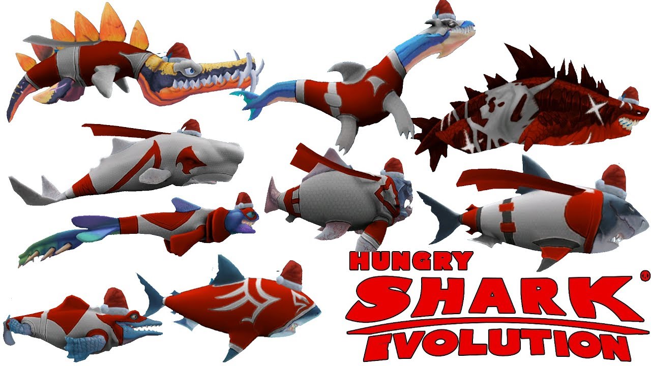 Hungry Shark Evolution - ALL CHRISTMAS SHARKS - Android Gameplay [FHD ...
