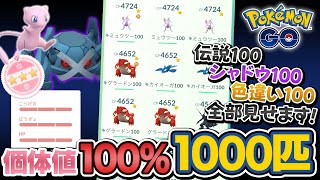 個体値100％が1000匹を超えたのでボックス紹介します【ポケモンGO】