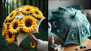 Crochet Umbrella (Sharing Ideas) // #Crochetando #Crocheting