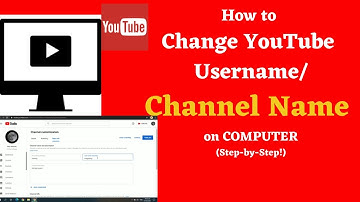 How to Change Youtube Channel Name on PC/Laptop (2021)