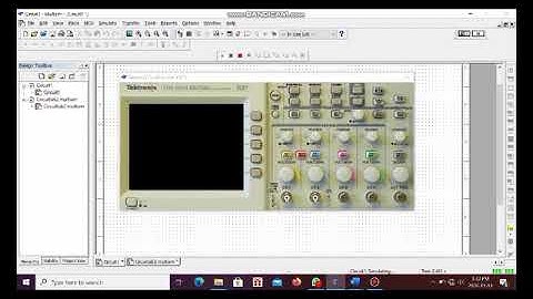 MULTISIM LAB2(PART 1) TEKTRONIX OSCILLOSCOPE