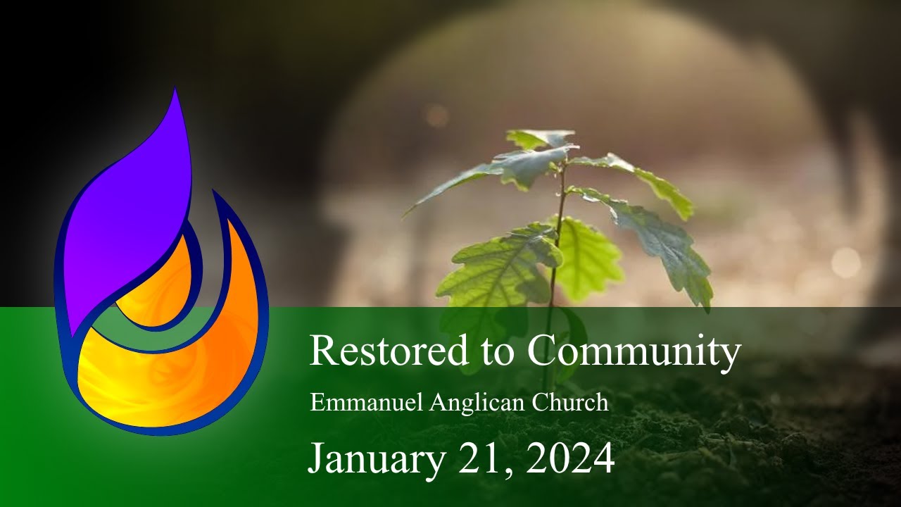 Emmanuel Anglican Worship January 21, 2024 YouTube